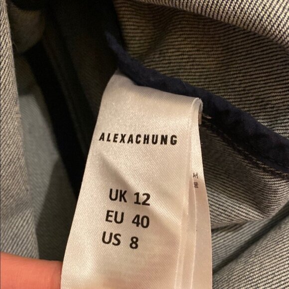 ALEXA CHUNG. Blue Puff Sleeve Sheath Dress. Size 8 - Picture 7 of 12